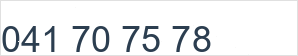 Landline number: