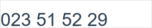 Landline number: