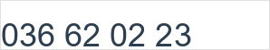 Landline number:
