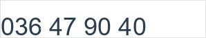Landline number: