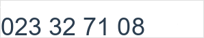 Landline number: