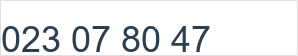 Landline number: