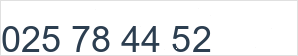 Landline number: