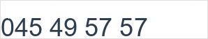 Landline number: