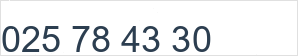 Landline number: