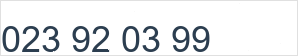 Landline number: